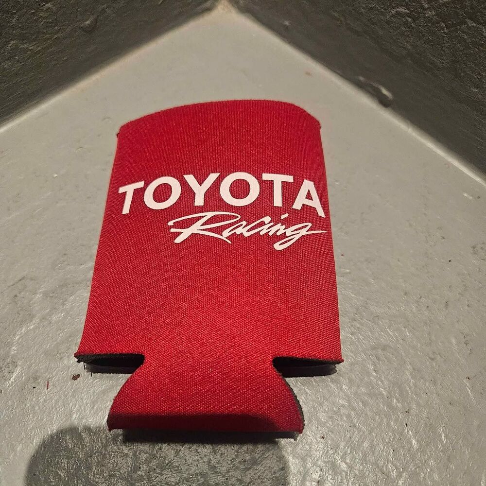 Toyota Racing Drink Koozies Set of 2 Red Neoprene TRD